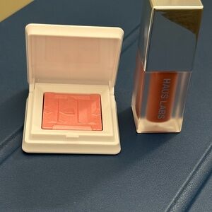 Haus Labs Blush and Lip Gloss Set